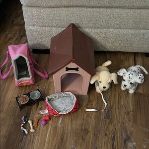 Our Generation Dogs and dog house